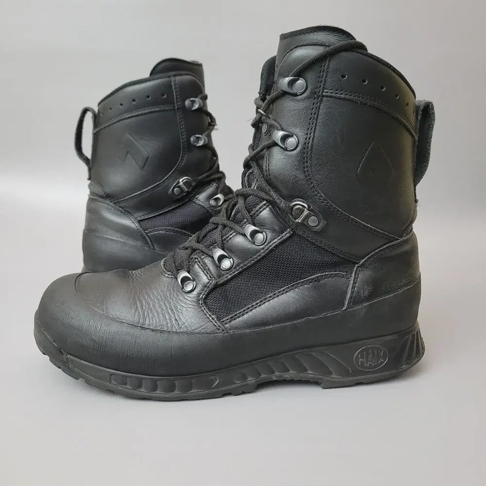 Genuine British Military Issued Haix Boots Hi Liability Male Combat Black US 11